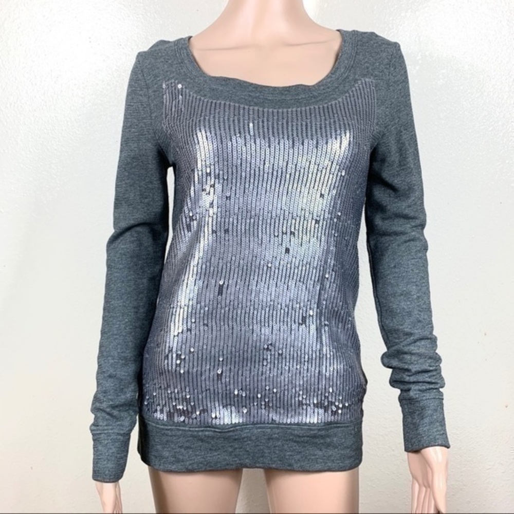 J.Crew Women’s Top shirt long sleeve Gray Sz XS
